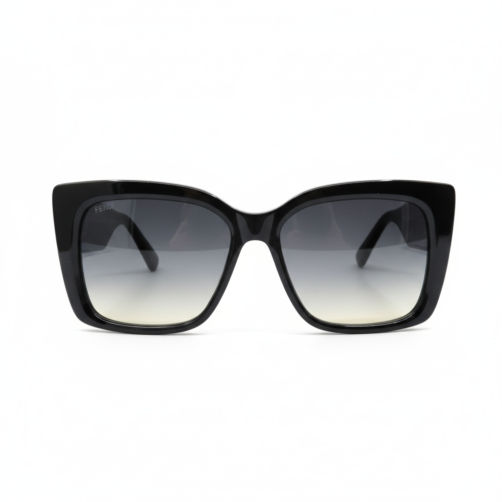 Luxury oversized square sunglasses front view