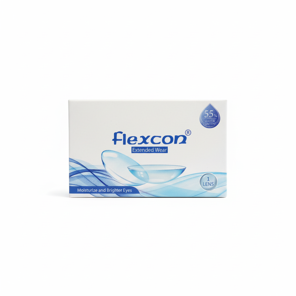 Flexcon Extended Wear Contact Lens Box - 55% Water Content