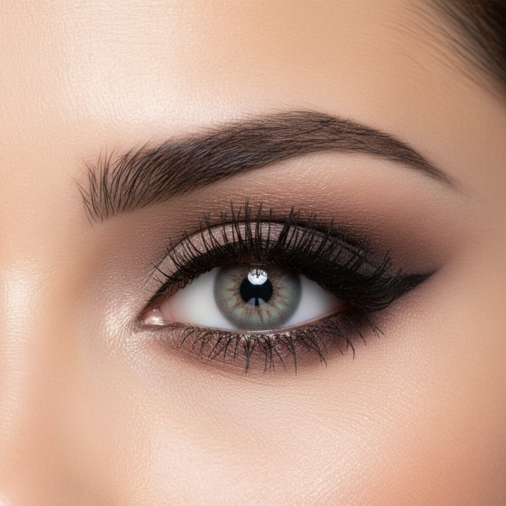 Bella Elite Crystal N Contact Lenses on eye