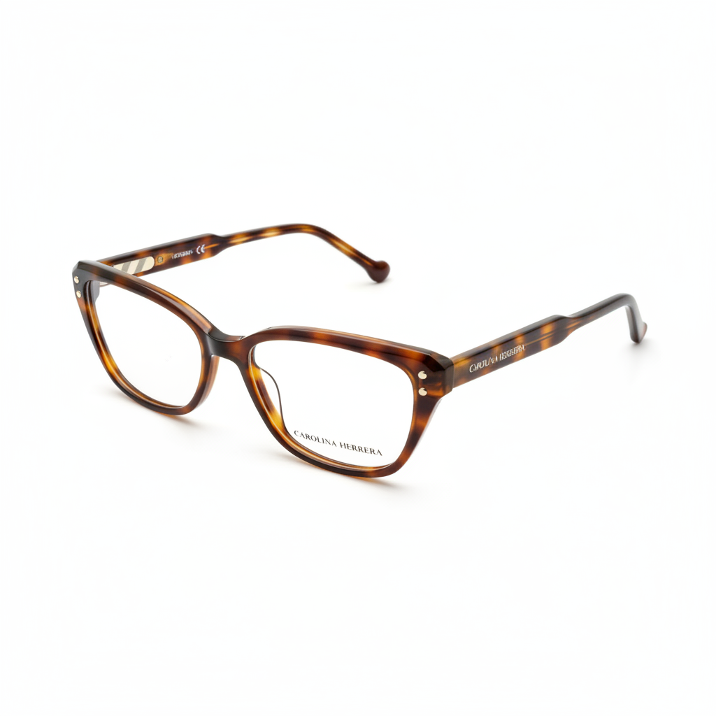 Carolina Herrera eyeglasses three-quarter view