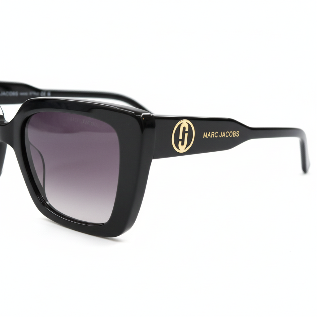 Designer sunglasses temple detail